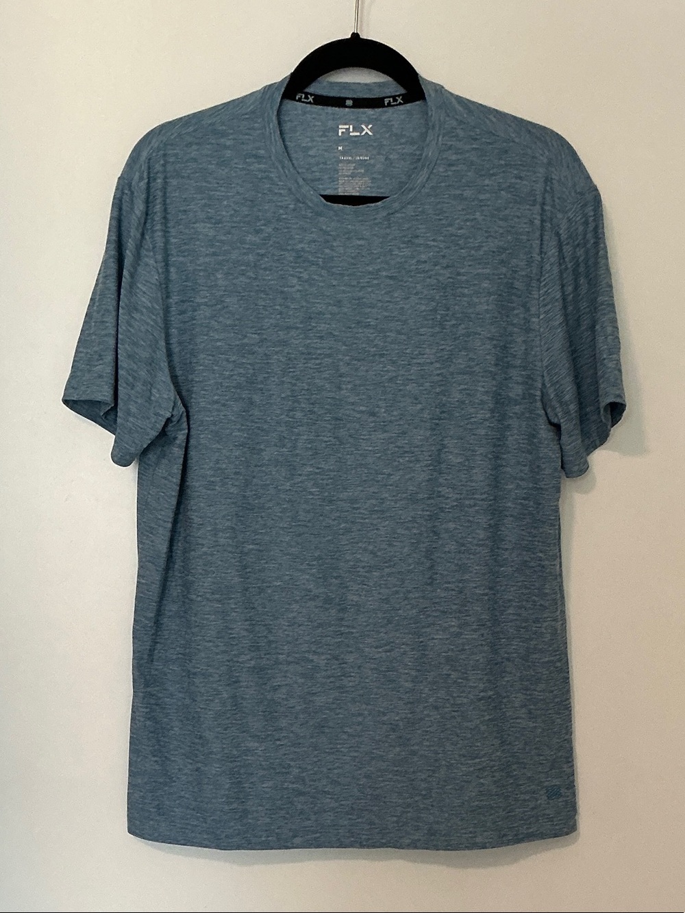 FLX Men's Short Sleeve Crewneck Tee in Slate Blue